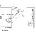 Lid Stay with Quick Mounting Angled Foot for Wooden Flaps Opening angle 90° Black housing