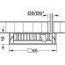 Bezel Surface Mounting for Loox LED 2025 and Loox5 LED 2091/2092/3091/3092 Square Silver coloured
