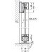 Running Track for Soft Floor for Sliding Interior Doors Slido D-Line43 80M Top hung system Length 3600 mm