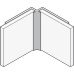 Internal Corner Profile for Alusplash™ Splashbacks 610 mm - Silver