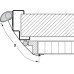 Finger Protection Blind System for Interior Doors Athmer NR-38 For door gap between door and frame on push side NR-38 max. blind length 260 mm