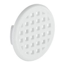 Ventilation Trim Press Fittings with Three Mounting Lugs Ø 37 mm Plastic Round White