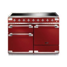 Range Cooker Electric Induction 1092 mm Rangemaster Elise 110 Black finish brushed chrome trim