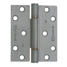 Butt Hinge 3 Knuckle 100 x 86 mm Stainless Steel Hi-Load Staggered hole pattern Satin