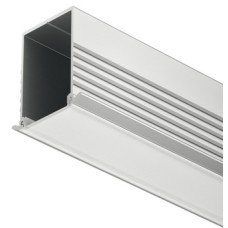 Aluminium Profile for Recess Mounting Loox 1194 To suit Loox LED flexible strip lights With frosted cover depth 24 mm length 2500 mm