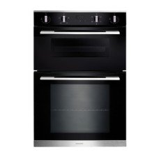 Double Oven Electric Multifunctional Easy Clean Enamel 600 mm Rangemaster RMB9045BL/SS - Stainless steel finish