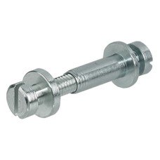 Modular Screw for Double-Sided Installation in Wood with M4 Thread Steel For wood thickness 18-21 mm