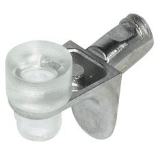 Shelf Support Plug in for Ø 5 mm Hole with Twin Grooves For glass shelves Nickel plated
