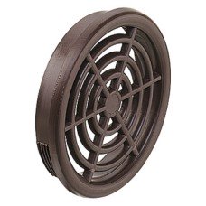 Ventilation Trim for Recess Mounting Ø 48 mm Plastic Round Ventilation area 4.3 cm2 brown