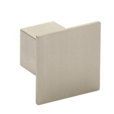 Knob Aluminium 36.5 x 36.5 mm Issey Stainless steel effect