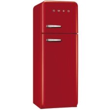 Fridge-Freezer Freestanding Total Capacity 298 Litres Smeg 50’s Style FAB30RRD5UK - Red right hand hinge