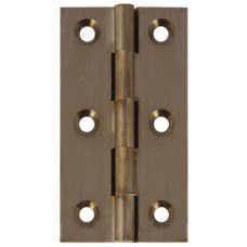 Broad Style Hinge 64 x 35 mm Brass With brass pin Pewter