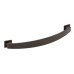 Bow Handle with Backplate Zinc Alloy Fixing Centres 128-160 mm Augusta Matt black fixing centres 160 mm