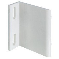 Rear Panel Bracket Plastic with Lugs for System Varianta 32 Ø 5 mm Series-Drilled Holes White
