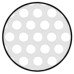 Ventilation Trim for Recess Mounting Perforated Ø 48 mm Plastic Round Ventilation area 2.1 cm2 white