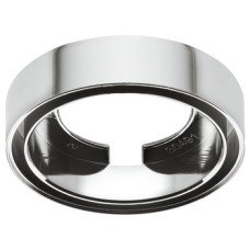 Bezel for Surface Mounting Loox Compatible Smally Plus Round Plastic Chrome finish