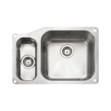 Sink 1.5 Bowl Rangemaster Atlantic Classic UB4015 Stainless steel sink undermount Half bowl on left