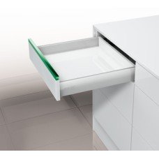 Drawer Set 90/122 mm High Nova Pro Deluxe Standard With integrated liquid Soft-close® Drawer side height 90 mm length 270 mm Metallic RAL 9006
