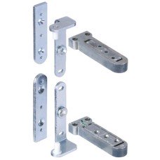 Concealed Mortice Hinge Set for Flush Doors CIR Unhanded for left or right hand use Galvanized finish