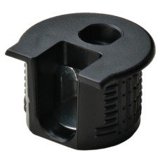 Connector Housing Plastic Rafix-20 With and without dowel with and without ridge with tightening element For wood thickness from 19 mm dim. A: 9.5 mm drilling depth X 14.2<sup>+0.2</sup> black