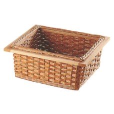 Wicker Basket Natural with Beech Frame For cabinet width 400 mm frame width 320 mm