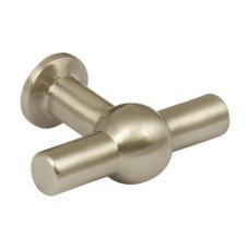 Knob Zinc Alloy 60 mm Gemini Stainless steel effect