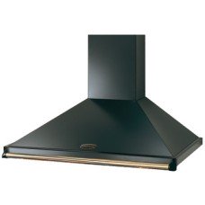 Chimney Hood with Rail Rangemaster Classic 90 CLAHDC90BB - Black finish brass badge and rail