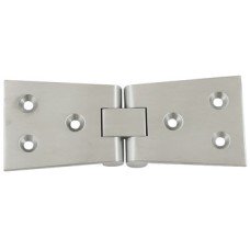 Counter Flap Hinge 102 x 38 mm Brass with Brass Pin For use with counter flap catch Satin chrome