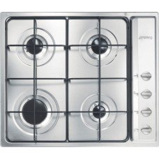 Hob Gas 590 mm Smeg Cucina S64S -  Stainless steel