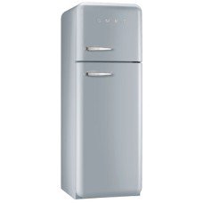 Fridge-Freezer Freestanding Total Capacity 298 Litres Smeg 50’s Style FAB30RSV5 - Silver right hand hinge