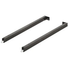 Rectangular Rail Set for Matrix Box P Drawer System For gallery railing system Length 450 mm anthracite