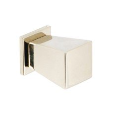 Knob with Backplate Zinc Alloy 15 x 15 mm Augusta Polished nickel
