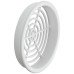 Ventilation Trim for Recess Mounting Slotted Ø 65 mm Plastic Round Ventilation area 13.49 cm2 white