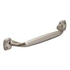 D Pull Handle Zinc Alloy Fixing Centres 96 mm Knightsbridge Stainless steel effect