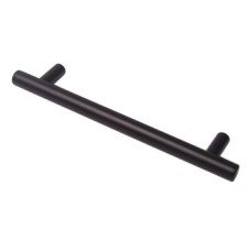 Bar Handle Steel Fixing Centres 128 mm Puma Matt black epoxy