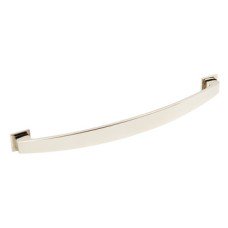 Bow Handle with Backplate Zinc Alloy Fixing Centres 128-160 mm Augusta Polished nickel fixing centres 160 mm