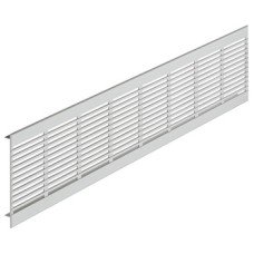 Ventilation Grille for Press Fitting with Slots Straight-edged Ventilation area 628.9 cm2 dimensions (L x W): 100 x 2000 mm max. installation dims. 1985 x 85 mm silver F1