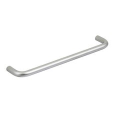 D Pull Handle Steel Ø 8 mm Fixing Centres 96-448 mm Aluminium coloured fixing centres 448 mm