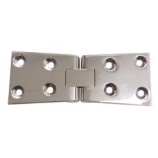 Butt Hinge Counter Flap 114 x 38 mm Brass With brass pin Polished brass