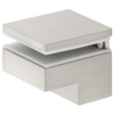 Shelf Support Screw Fixing for Glass or Wooden Shelves and for 6-25 mm Thickness Stainless steel effect