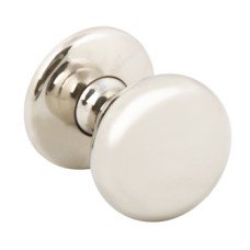 Knob Zinc Alloy Ø 32 mm Mayberry Polished nickel