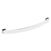 Bow Handle with Backplate Zinc Alloy Fixing Centres 128-160 mm Augusta Polished chrome fixing centres 160 mm