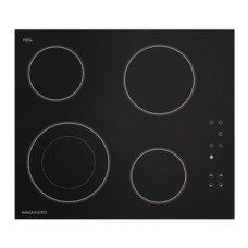 Hob Ceramic Four Zones 600 mm Rangemaster RMB60HPECGL - Black ceramic glass
