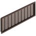 Ventilation Grille for Recess Mounting with Flanged Rim Straight-edged Ventilation area  19.5 cm2 length 149 mm recessed length 144 mm height 40 mm recessed height 35 mm white