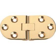 Counter Flap Hinge Brass 75 x 34 mm Imitation antique bronze