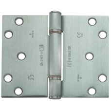 Projection Butt Hinge 3 Knuckle 100 x 124 mm Stainless Steel Hi-Load Staggered hole pattern Satin