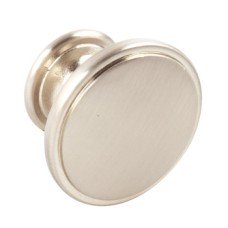 Knob Zinc Alloy Ø 38 mm Henrietta Stainless steel effect finish