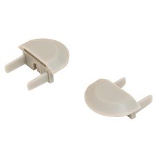 End Caps for Recessed Aluminium Profiles Loox 1190 To suit Loox LED flexible strip lights Silver coloured plastic