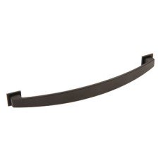 Bow Handle with Backplate Zinc Alloy Fixing Centres 128-160 mm Augusta Matt black fixing centres 160 mm