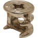 Connector Housing without Rim Zinc Alloy Minifix 15 For wood thickness from 19 mm drilling depth x 14.0+0.5 mm dim. A: 9.5 mm nickel plated